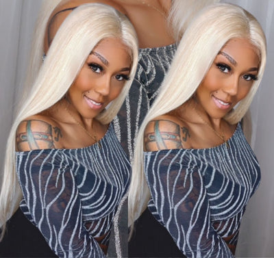 Blonde lace wig